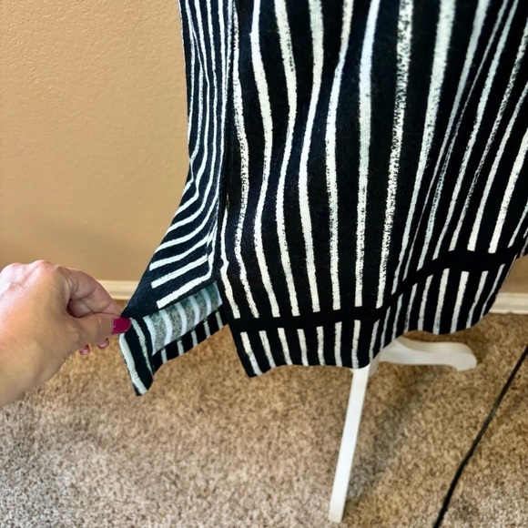 NWT Marimekko Swim Cover Dress Small Black White Terrycloth Short Sleeves - Picture 7 of 16